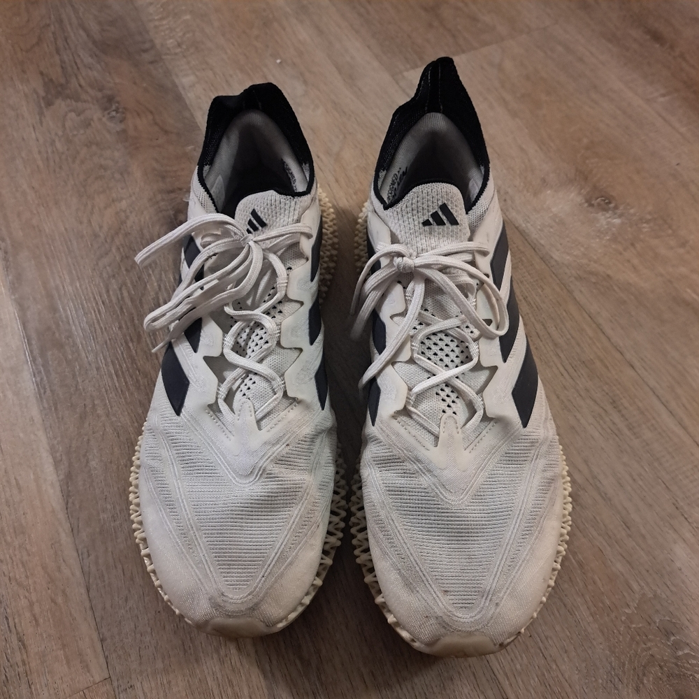 Adidas 4DFWD 4 Running Sneakers Cloud White Black Grey Men's Size 13
